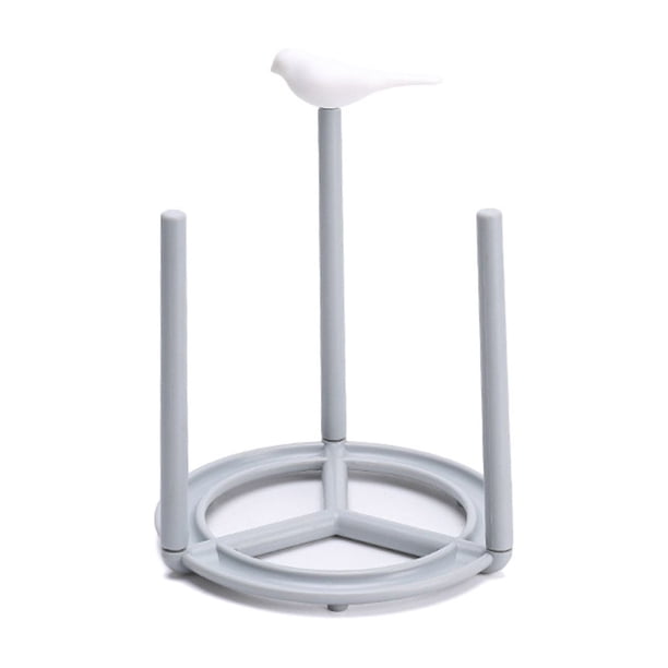 Rejilla de drenaje para cuencos de cocina | Soporte de almacenamiento para tapa de olla | Mini soporte de secado de platos | Material ABS | Excelente drenaje | Soporte extraíble | Bandeja de