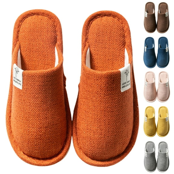 YAYUBA Slippers for Women, Warm Memory Foam Comfy House Slippers with Anti-Skid Rubber Sole for Indoor and Outdoor