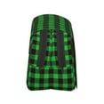thumbnail image 3 of Sikiie Buffalo Plaid Green Black Print Flip Double-layer Pencil Case, All-purpose Stationery Bag for Study and Office, Zipper Design, Unisex, 3 of 7