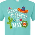 thumbnail image 4 of Inktastic Happy Cinco De Mayo- Sombrero, Cactus, Flowers T-Shirt, 4 of 5