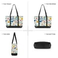thumbnail image 6 of FORMRS Canvas Laptop Tote Bag for Women with 15.6" Computer Compartments Shoulder Handbag, Blue Wildflower Pattern, 6 of 7