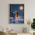 thumbnail image 6 of Diamond Art Kit for Adults, Snowman Winter Cabin Full Moon Night Diamond Painting for Adults Beginners, 5D DIY Diamond Art Painting Kits, Colorful Diamond Painting Craft for Home Decor 12x16, 6 of 7