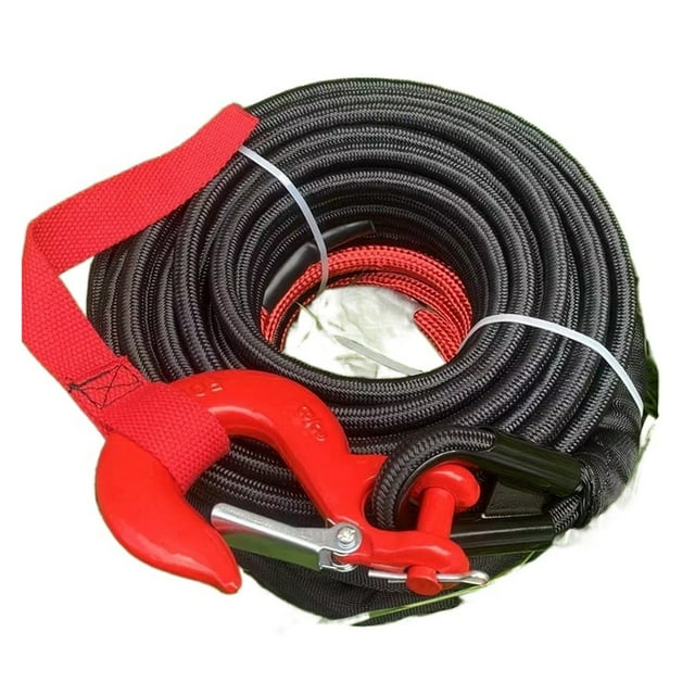 Tow Rope 10mmX25M Winch Rope 9.5ton For SUV Self-help Super High Molecular Rope Tow Hook Streamers Double Winch Rope ,Durable & Safe