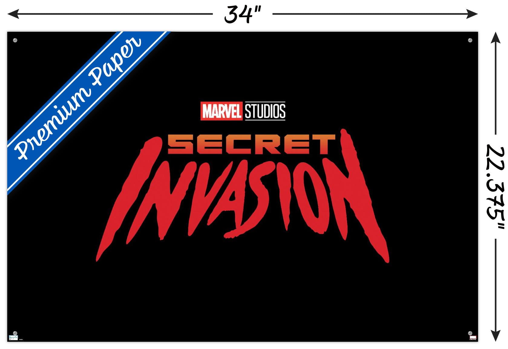 Marvel Secret Invasion - Logo Wall Poster with Pushpins, 22.375" x 34"