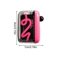 thumbnail image 3 of Travel Dental Set | Pink Portable Bathroom Travel Container | Gift for Traveler | Waterproof Plastic Floss Storage Case, 3 of 9