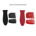 thumbnail image 4 of 3 Pieces Handle Protector Heat-insulated Plastic Scraper Pot Handles Cookware Wear-resistant Kitchen Tableware for Household Red/3 Pieces, 4 of 7