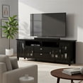 thumbnail image 6 of Simpli Home Artisan 72 inch Wide Solid Wood TV Stand in Black For TVs up to 80 inches, 6 of 13