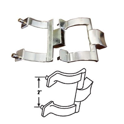Glass Shower Enclosure Finish Chrome Shower Door Towel Bar Brackets Only, 2