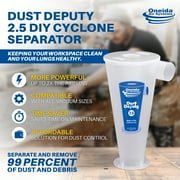 Oneida Air Systems Dust Deputy 2.5 DIY Cyclone Separator, Accessory Only