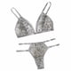 thumbnail image 1 of Gibobby Lenceria mujer sexy Liguero con Medias y Tanga Lingerie Set de Dormir Mujer Lenceria Mujer Talla Grande Mujer Sexy Bralette y Tanga Pijamas en Pareja(Gris, G), 1 of 3