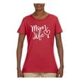 thumbnail image 2 of Mom Life Best Mom Mother's Day Gift Blessed Family Kids | Womens Mother's Day Graphic T-Shirt, Red, Large, 2 of 4