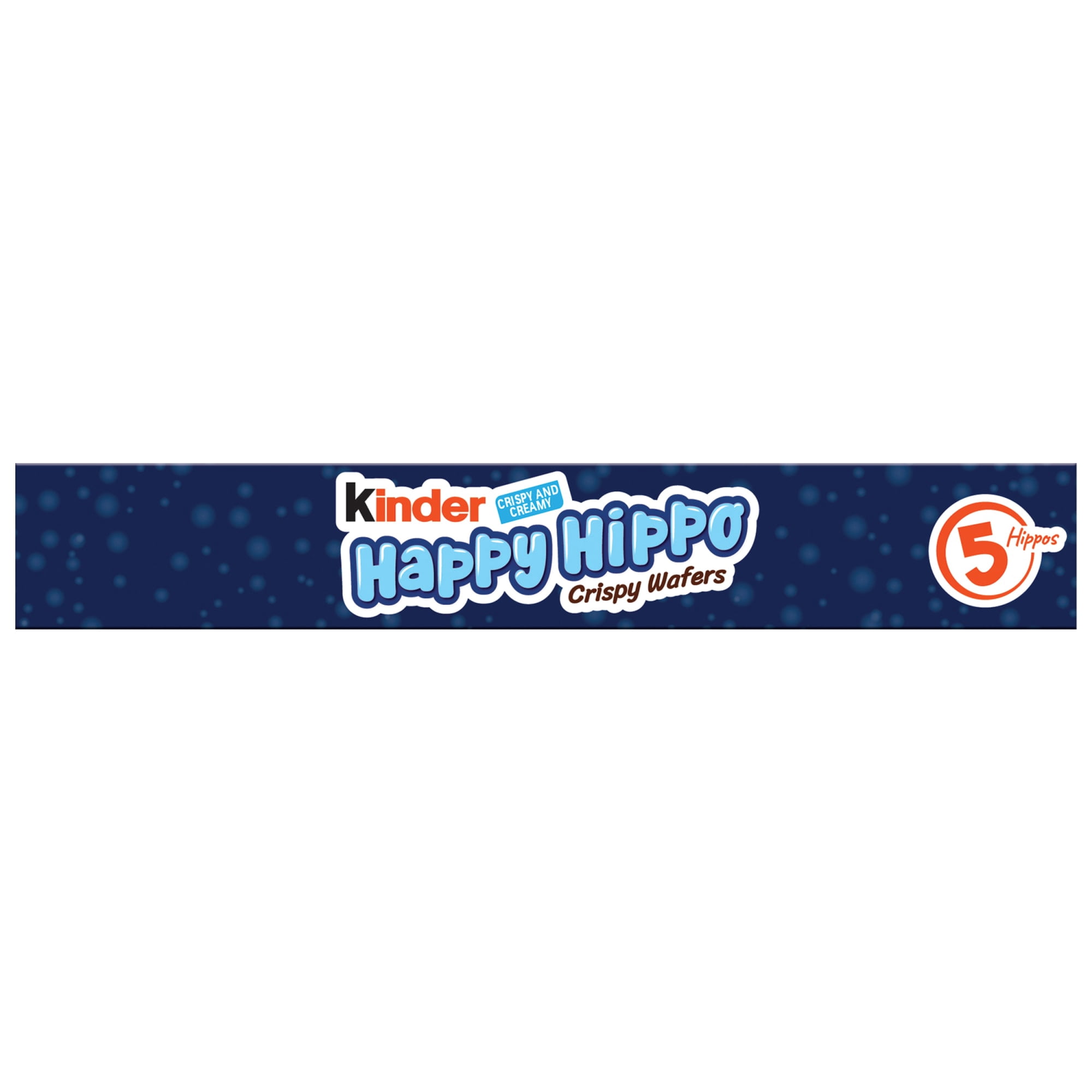 (2 pack) Kinder Happy Hippo Crispy Wafers with Milk and Cocoa Filling, Great for Stocking Stuffer, 5 Count, 3.6 oz