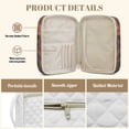 thumbnail image 6 of Pzuqiu Deer Bible Carrying Case for Women Fashion Large Quilted Bible Cover Lightweight Study Scripture Bag with Handle for Baptism Christenings Birthdays Celebrations, 6 of 7