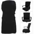 thumbnail image 3 of Miangastore Rotating Armchair Slipcover Removable Stretch Computer Office Chair Cover Protector Size M (Black), 3 of 8