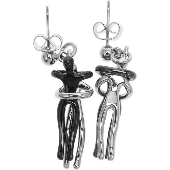 1 juego de collar con abrazo creativo, pendientes, collar, conjunto de joyas, gargantilla y colgante