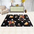 thumbnail image 2 of Dreamtimes Tropical Women Area Rug 72 x48in Summer Fresh Fruit Non-Slip Floor Carpet Comfort Floor Mats Decor for Indoor Living Dining Room and Bedroom Area, 2 of 7