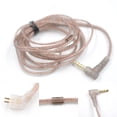 thumbnail image 2 of Cable Cable de auriculares de cobre trenzado sin oxígeno para accesorios de cable de auriculares KZ/CCA FLhrweasw El nuevo, 2 of 6