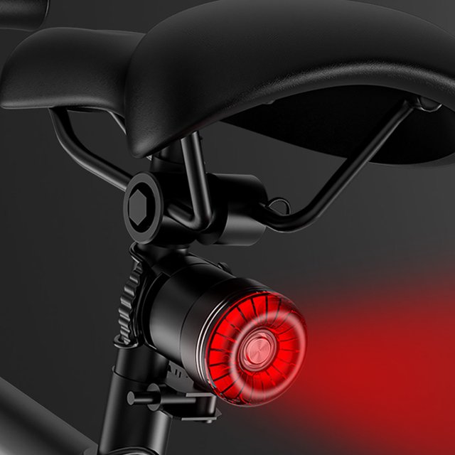 Luz trasera de bicicleta LED 5 modos Luz trasera de bicicleta recargable (Rojo)