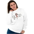 thumbnail image 3 of Santa Betty Boop Christmas Lights Women Crewneck Sweatshirt Brisco Brands M, 3 of 6