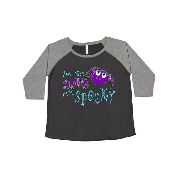 Inktastic I'm So Cute Its Spooky- Cute Halloween Spider Women's Plus Size T-Shirt