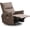 Brown, variant on Howcool Power Swivel Rocker Recliner Chair for Nursery, Upholstered 270° Swivel Glider Chair with USB Ports, Power Recliners for Small Spaces Living Room,Gray
