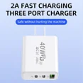 thumbnail image 4 of 40W Fast Usb-C Charger Block Dual Pd Power Adapter Type-C Wall Charger Plug Lot, 4 of 6
