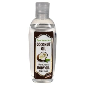 spa naturals coconut oil moisturizing body oil