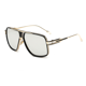 thumbnail image 3 of Apuakthei Gafas de sol para hombre Gafas retro Marco de metal Gafas clásicas, 3 of 4
