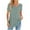 Green, variant on qolati Women Summer Tunic Tops 2024 Henleys Short Sleeve Button Crew Neck Eyelet T Shirt Cute Loose Fit Ruched Front Holiday Tunic Blouse