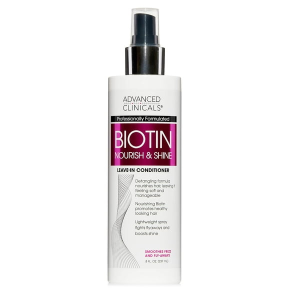 Advanced Clinicals Biotin Thicken & Shine Leave In Hair Treatment 7.5 fl oz