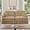 Light Coffee, variant on 137.8'' Oversized Modular Sectional Sofa, U-Shaped Couch, Silver Chenille 6 Seat Sofa with Removable Ruffles Pleats Skirts, Ottoman, Flared Arm, Deep Couches for Living Room, Bedroom, Green