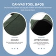 thumbnail image 6 of Yardwe Heavy Duty Canvas Tools Tote Bag Scratch Resistant Green for Storage Use, 6 of 9