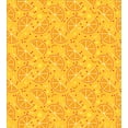 thumbnail image 3 of Fruit Duvet Cover Set, Abstract Juicy Summer Mandarin Slices Dots and Curly Stripes Modern Pattern, Decorative 3 Piece Bedding Set with 2 Pillow Shams, Queen Size, Marigold Pale Orange, by Ambesonne, 3 of 3