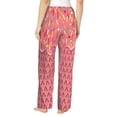 thumbnail image 3 of Goofa Chocolate with Flowing Cream Printed Soft Pajama Pants for Women, Wide Leg Comfy Casual Lounge Yoga Pants-XX-Large, 3 of 9