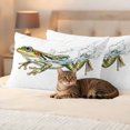 thumbnail image 3 of Vintage Frog Outdoor Waterproof Pillow Covers, Water Surface Motif Animals Artwork Decorative Rectangle Throw Pillowcase Sofa Cushion Sham for Patio/Couch/Chair, 20"x12" 2 Pack, 3 of 8