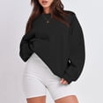thumbnail image 4 of Lumtrix Women Fall Oversized Crewneck Sweatshirt Vintage Long Sleeve Pullover Loose Fit Cute Y2K Hoodie Black 2XL, 4 of 7