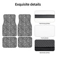 thumbnail image 5 of Cauagu Similar To Leopard Print Pattern Car Floor Mat Set of 4,Car Carpet Mats Car Mats with Anti-Slip Backing & Driver Heel Pad Universal Fit for Cars/Trucks/SUV/Vans, 5 of 6