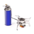 thumbnail image 3 of Lixada Réchaud de Camping Portable en Acier Inoxydable avec Allumage Piézo, Flamme Réglable et Pare-Vent - Réchaud Léger pour Réservoirs de Gaz Longs, Inclut une Boîte de Rangement - Idéal pour la Cuisine en Plein Air, 3 of 6