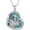 Abalone Sloth, variant on Bee Necklace 925 Sterling Silver Honey Bumble Bee Necklace with Honeycomb Flower Insect Pendant Necklaces Crystal Jewelry Gifts for Women