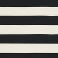 thumbnail image 5 of SAFAVIEH Montauk Saranna Striped Cotton Area Rug, Black/Ivory, 6' x 6' Square, 5 of 5