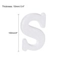 thumbnail image 2 of Uxcell Foam Letters S Letter Polystyrene Letter Foam 100mm/4 Inch EPS White, 2 of 6