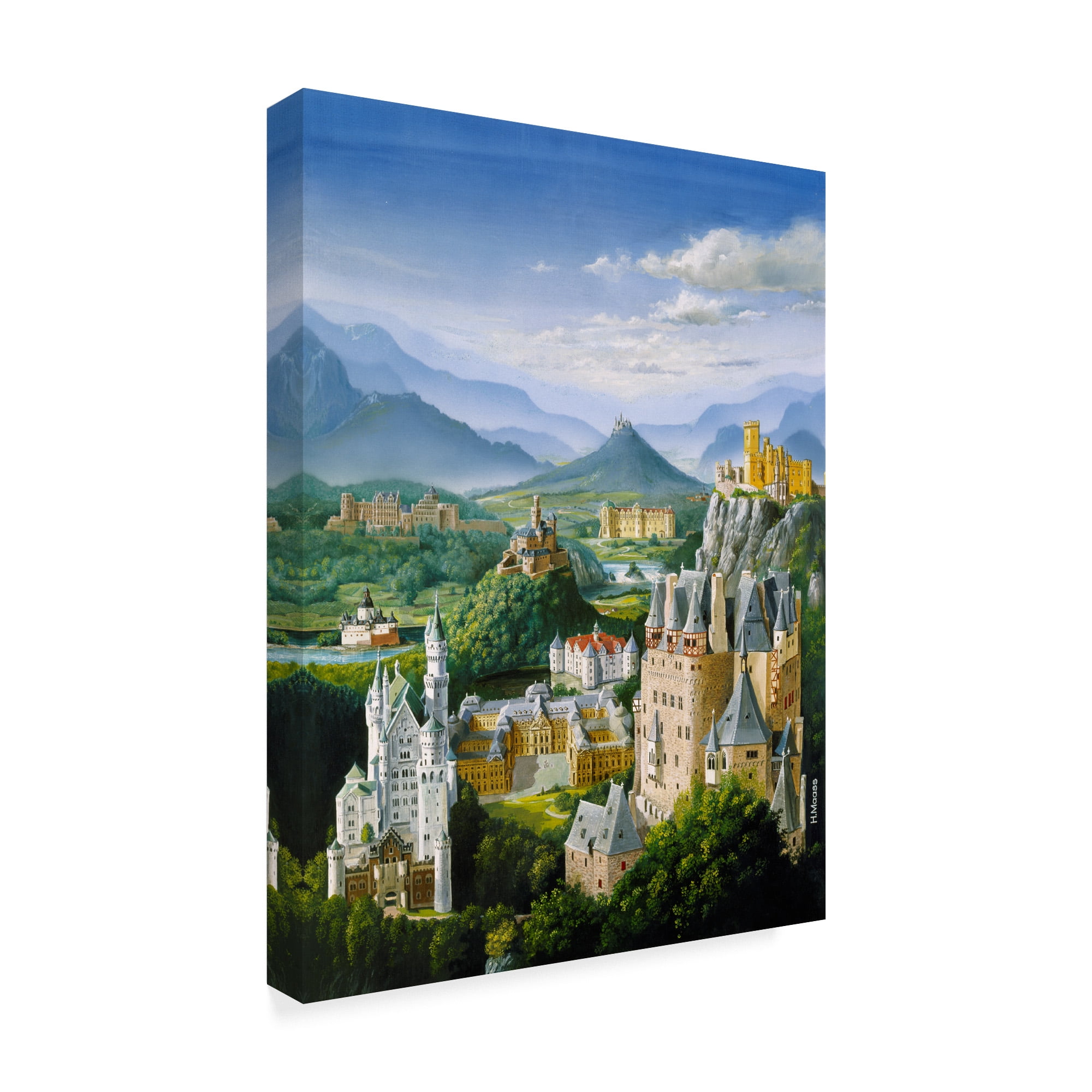 Trademark Fine Art 'German Castles' Canvas Art by Harro Maass