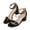 Black, variant on BOCCA Women’s Ankle Strap Block Heel Sandals, Open Toe One-Band Dress Shoes for Wedding, Party & Daily Wear