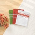 thumbnail image 6 of REGALWOVEN Cotton Stripe Kitchen Towels Farmhouse Absorbent Soft Quick Dry Dish Towels Lint Free Tea Towels 28 x 18 Inch Red 2pk, 6 of 7