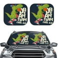 thumbnail image 2 of Xecao Dinosaur Basketball Player for Foldable Car Sun Shades (2-Pack) offer sun protection with an easy-fold design for convenient windshield shading., 2 of 7