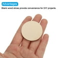 thumbnail image 4 of Uxcell 2.4 Inch Unfinished Blank Round Wood Slices for DIY Art Crafts Decor 100 Pack, 4 of 6