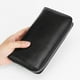 thumbnail image 5 of Cartera antirrobo con cremallera larga, monedero multifuncional para guardar tarjetas de crédito y dinero (negro), 5 of 7