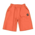 thumbnail image 5 of Xudanell Toddler Boy Shorts Children Summer Sports Cargo Pants Workwear Pants Boys Shorts Size 8, 5 of 7