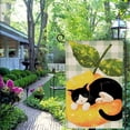 thumbnail image 4 of PHYHOO Summer Cat Garden Flag Lemon Cat Garden Flag Double Sided Buffalo Plaid Farmhouse Welcome Yard Flag Summer Seasonal Outdoor Decor White, 4 of 6