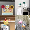thumbnail image 4 of 3 car or indoor sunflower air fresheners, 3D printed plastic (eco-friendly), magnet and clip - can be attached to various objects (car, air purifier, fridge, microwave, shelf) - solution not included, 4 of 5